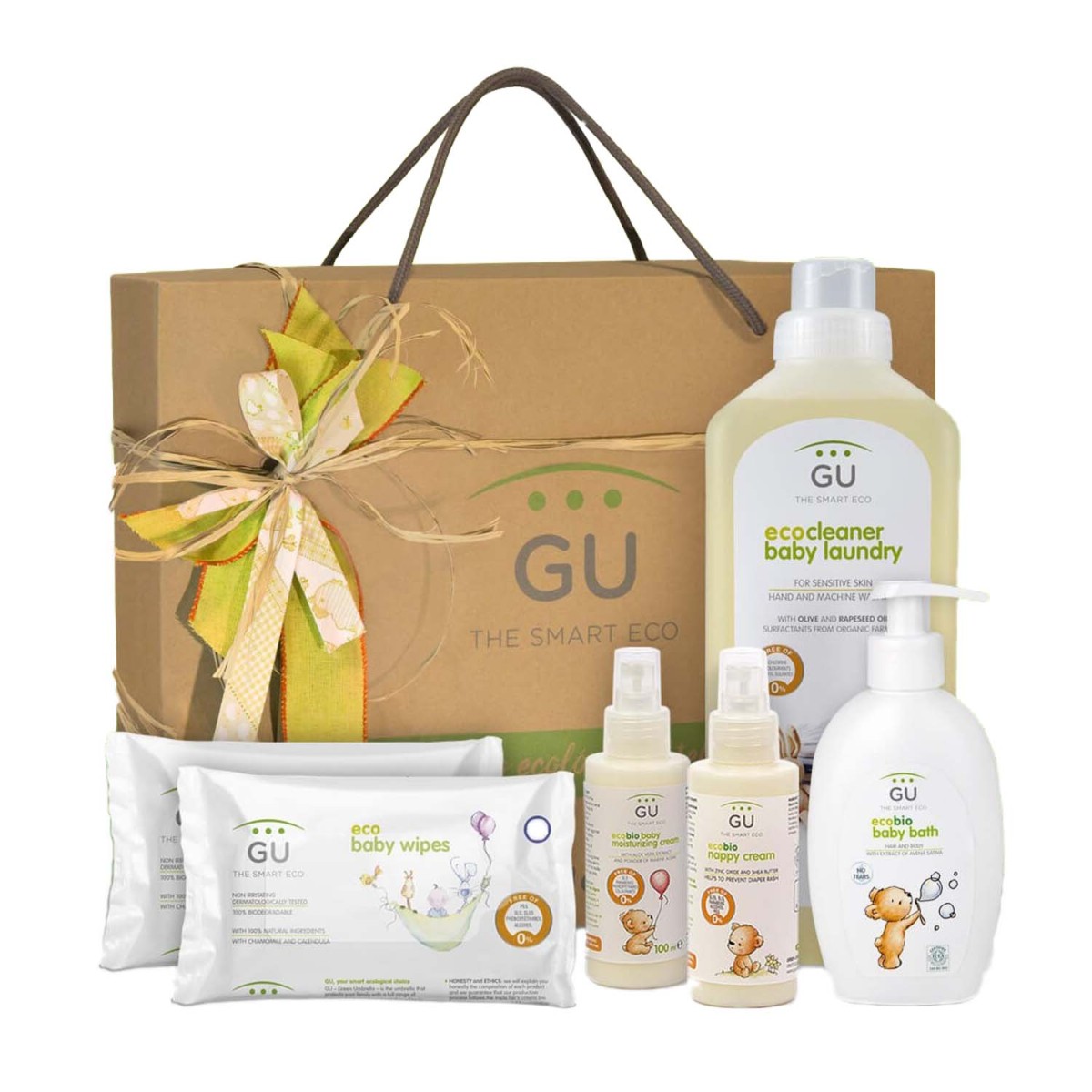 Canastilla ecológica. Regalo bebé de cualquier edad. Sin tóxicos, 100% natural. Para regalar.