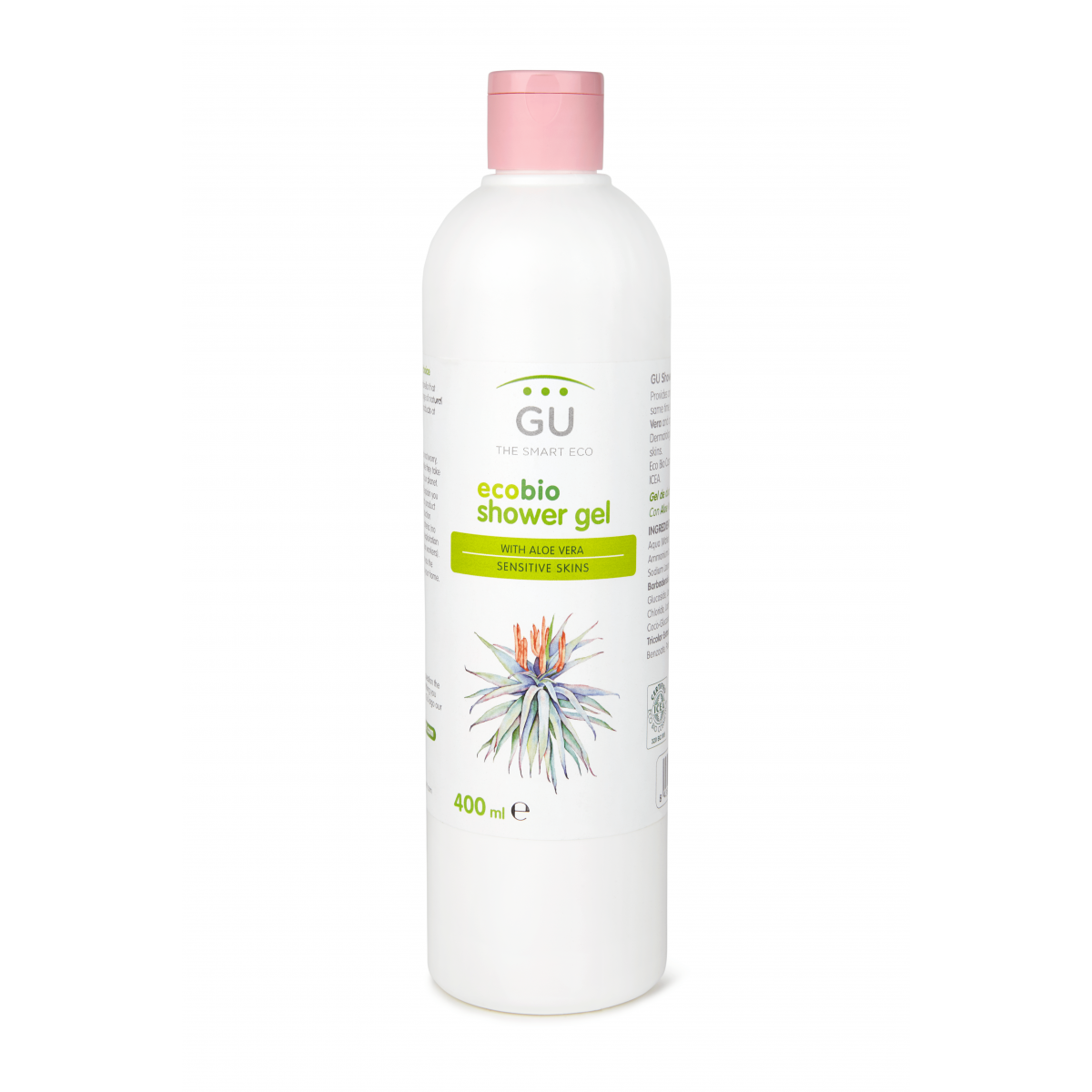 Gel de ducha ecológico. Con Aloe Vera y Aceite de Oliva Orgánico